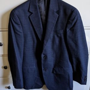 Macy's Men's Blue Checkered Blazer 38R